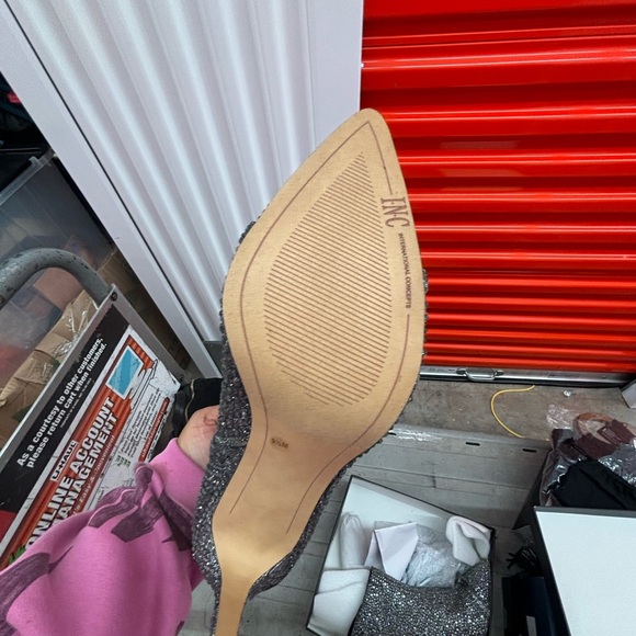 INC International Concepts Women's Glittery Silver Boots - Picture 13 of 16